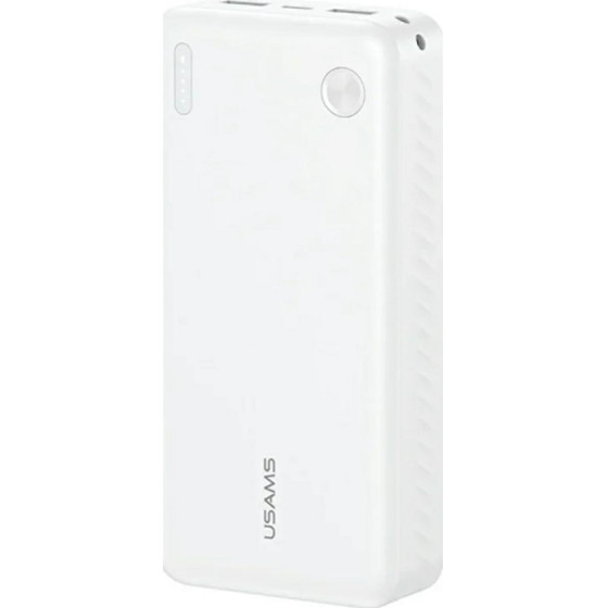 Usams PB83 Power Bank 2xUSB-A 1xUSB-C 20000mAh White - (20KCD25402)