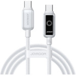 Joyroom S-A55 Starflight 100W USB-C - USB-C Cable 1.2m - White - (S-A55 C-C 100W 1.2 white)