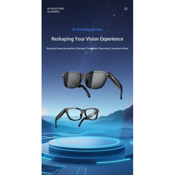 BlackView BV100 Ai Glasses 2K Hd 800W Pixels Smart Glasses Polarized - (6931548325673)