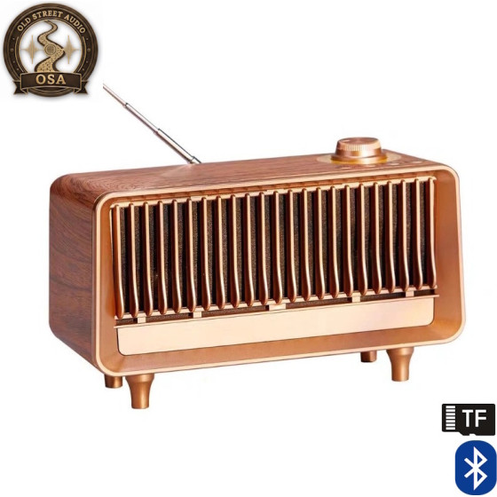 Old Street Audio AS25 Old-School �������� ����� ������ (10W/�������� 1800mAh/Bluetooth 5.4/Fm Radio/USB/TF/AUX/TWS) - (04919)