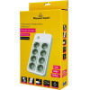 Powertech ��������� ��������� 8 ������, 16A, 1.5m, ����� - (PT-1534)