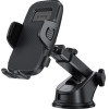 Crong Carclip Dashboard - Universal 2-in-1 Car Mount For Dashboard And Windshield (black) - (CRGCH7BLK)