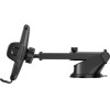 Crong Carclip Dashboard - Universal 2-in-1 Car Mount For Dashboard And Windshield (black) - (CRGCH7BLK)