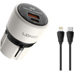 Ldnio ��������� ������ Q2319 �� ������� Lightning, EU/UK/US/Au �����, USB/USB-C, 30W, ����