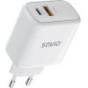 SAVIO Mobile Device Charger Universal White Ac Fast Charging Indoor - (LA-12)