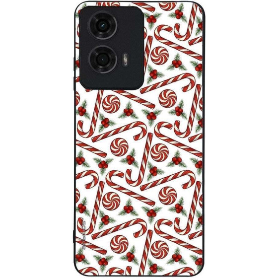 Sonique ���� Christmas Series ��� Motorola Moto G04 4G / Moto G04s 4G / Moto G24 4G / Moto E14 4G Candy Cane
