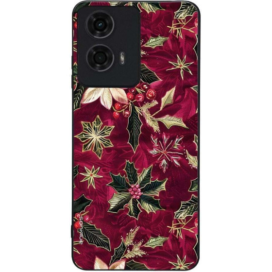 Sonique ���� Christmas Series ��� Motorola Moto G04 4G / Moto G04s 4G / Moto G24 4G / Moto E14 4G Wine Bloom