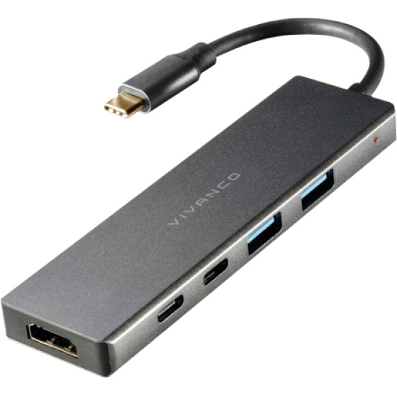 Vivanco Type C Super Speed Hub 5 In 1 Hdmi 4K 60 Hz - (HUB51ETHERTC)