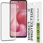 Techsuit - 111D Full Cover / Full Glue Glass - Motorola Moto G57 Power / G67 Power - Black