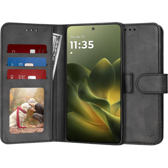 Techsuit - Diary Book - Motorola Edge 70 - Black