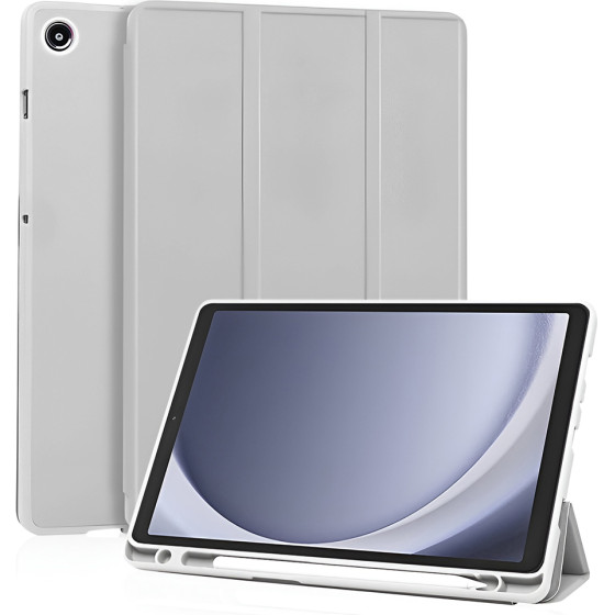 Techsuit - Flex Trifold (With Pencil Holder) - Samsung Galaxy Tab A11 / A9 - Gray