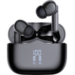 Techsuit - Premium Wireless Earbuds Velarx One (CW2) - Bluetooth V5.4, 300mAh, ANC, ENC, 4 Mic - Black