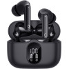 Techsuit - Premium Wireless Earbuds Wavebeat 100 (CW3) - Bluetooth V5.4, 300mAh, ANC, ENC, 4 Mic - Black