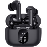 Techsuit - Premium Wireless Earbuds Wavebeat 100 (CW3) - Bluetooth V5.4, 300mAh, ANC, ENC, 4 Mic - Black
