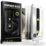 Techsuit - [Fingerprint Unlock Compatible] Titanglass Crystalhd (2 pack) - Samsung Galaxy S25 Fe - Privacy