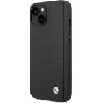 BMW Signature Leather Big Logo Case For Iphone 14 Plus Black - (BMHCP14M22RDPK)