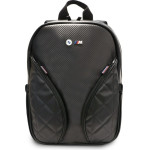 BMW Backpack Carbon Pockets & Metal Logo 16 Black - (BMBP15PCASEPOK)
