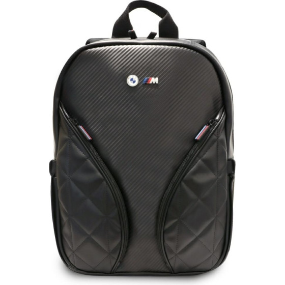 BMW Backpack Carbon Pockets & Metal Logo 16 Black - (BMBP15PCASEPOK)