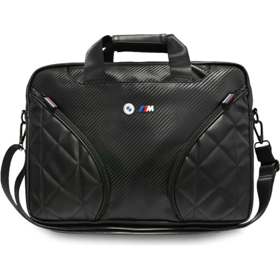 BMW Bag Carbon Pockets & Metal Logo 16 Black - (BMCB15PCASEPOK)