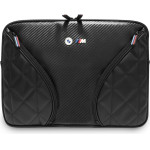 BMW Bag Carbon Pockets & Metal Logo Sleeve 14 Black - (BMCS14PCASEPOK)