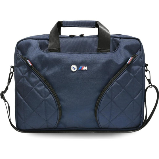 BMW Bag Nylom Pockets & Metal Logo 16 Navy - (BMCB15PNYPOV)
