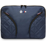BMW Bag Nylon Pockets & Metal Logo Sleeve 14 Navy - (BMCS14PNYPOV)