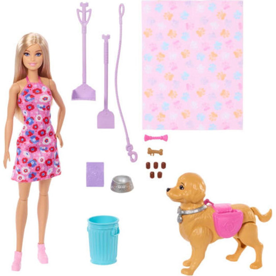 Mattel Barbie: Barbie And Her Pets - Barbie Puppy Walk (JJB46)