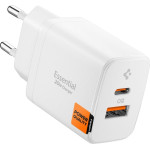 Spigen Essential EE202EU 2-Port Network Charger 20W White - (ACH08704)
