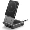 Spigen Essential EF302MOq Qi2.2 2IN1 Magnetic Magsafe Wireless Charger Black - (ACH10399)