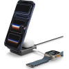 Spigen Essential EF302MOq Qi2.2 2IN1 Magnetic Magsafe Wireless Charger Black - (ACH10399)