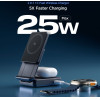 Spigen Essential EF302MOq Qi2.2 2IN1 Magnetic Magsafe Wireless Charger Black - (ACH10399)