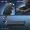 Spigen Essential EF302MOq Qi2.2 2IN1 Magnetic Magsafe Wireless Charger Black - (ACH10399)