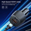 Spigen Essential EV1133 3-Port Car Charger 113W Black - (ACP09543)