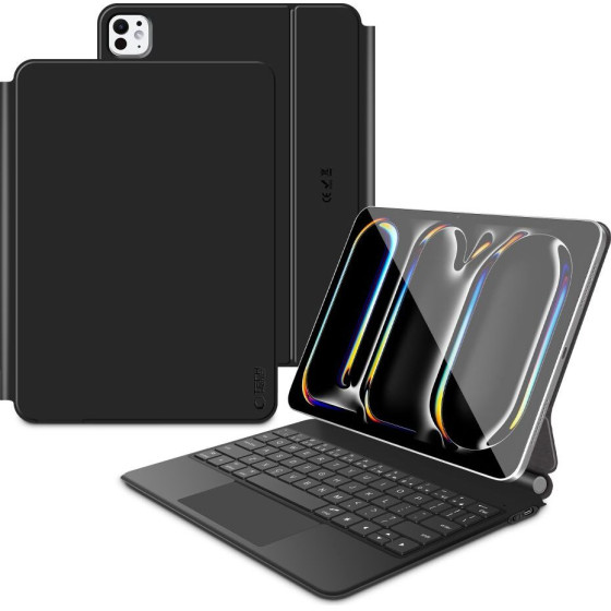 Tech-Protect Smartcase Magnetic + Keyboard Ipad Pro 11'' 5 / 6 2024-2025 BLACK