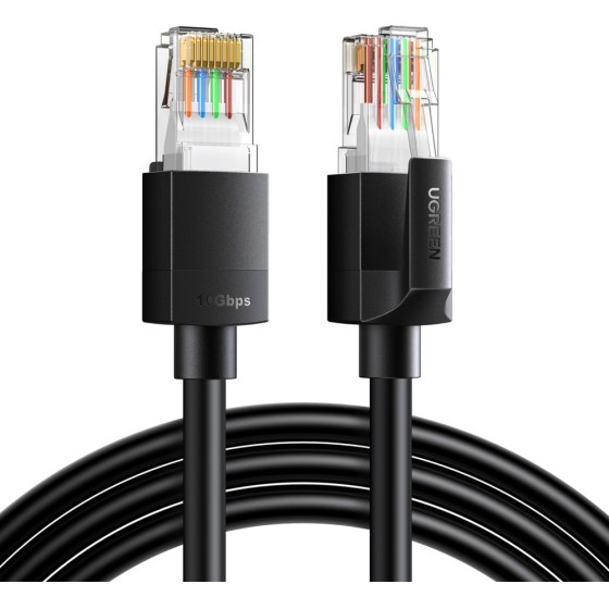 Ugreen Cat6A Utp 2m Ethernet Cable - Black - (Ugreen-55157)
