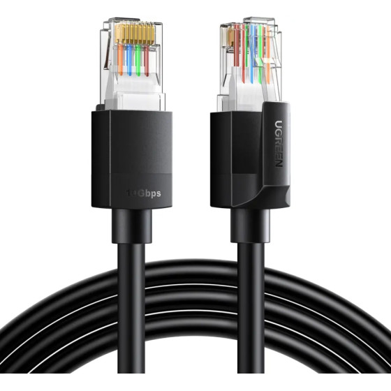 Ugreen Cat6A Utp Ethernet Cable 10m - Black - (Ugreen-55161)