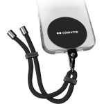SBS Case Me Neck Strap Lanyard With Patch For Smartphones Black - (CMUNILACEBRACK)