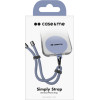 SBS Case Me Neck Strap Lanyard With Patch For Smartphones Blue - (CMUNILACEBRACB)