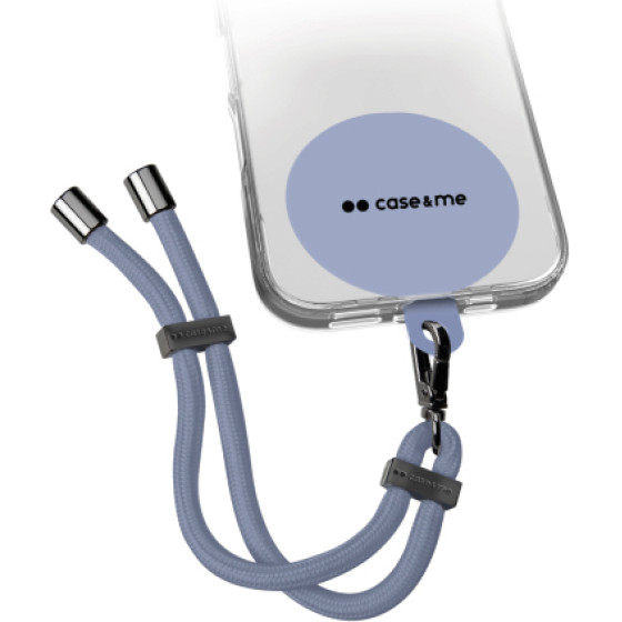 SBS Case Me Neck Strap Lanyard With Patch For Smartphones Blue - (CMUNILACEBRACB)