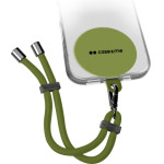 SBS Case Me Neck Strap Lanyard With Patch For Smartphones Green - (CMUNILACEBRACG)