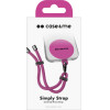 SBS Case Me Neck Strap Lanyard With Patch For Smartphones Pink - (CMUNILACEBRACP)