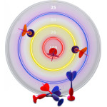 SBS Led Dartboard Neon Effect SUCTION-Cup Darts - (ONWALLTARGET)