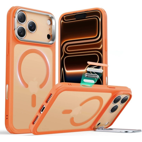 ESR - Classic Hybrid Halolock Kickstand - Iphone 17 Pro - Frosted Orange