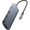 Anker USB-C Hub , 3 x USB-A 3.0 - 2 x USB-C - 2 x Hdmi - 1 x VGA, Grey - (A83790A2)