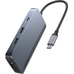 Anker USB-C Hub , 3 x USB-A 3.0 - 2 x USB-C - 2 x Hdmi - 1 x VGA, Grey - (A83790A2)