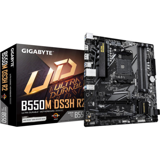 Gigabyte Motherboard B550M DS3H R2, AM4, Matx - (9MB55MDSR-00-G10)