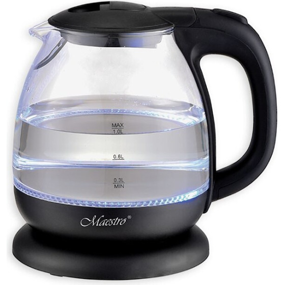 MAESTRO MR-055 Electric Kettle 1 L 1100 W Black - (MR-055-BLACK)