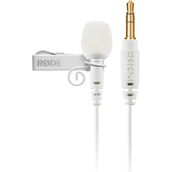 RODE RODE Lavalier Go microphone, White Clip-On Microphone - (LAVGOW)