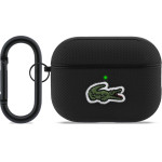 LACOSTE Petit Pique Croc Logo Patch Case For Airpods Pro 3 Black - (LCAP3PVCK)