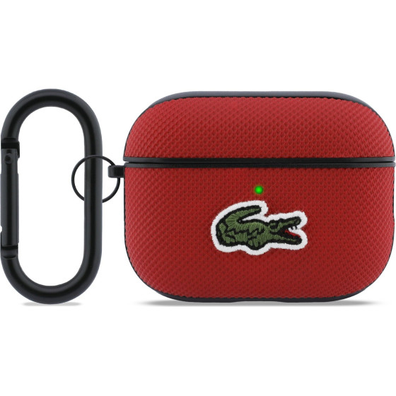 LACOSTE Petit Pique Croc Logo Patch Case For Airpods Pro 3 Red - (LCAP3PVCR)